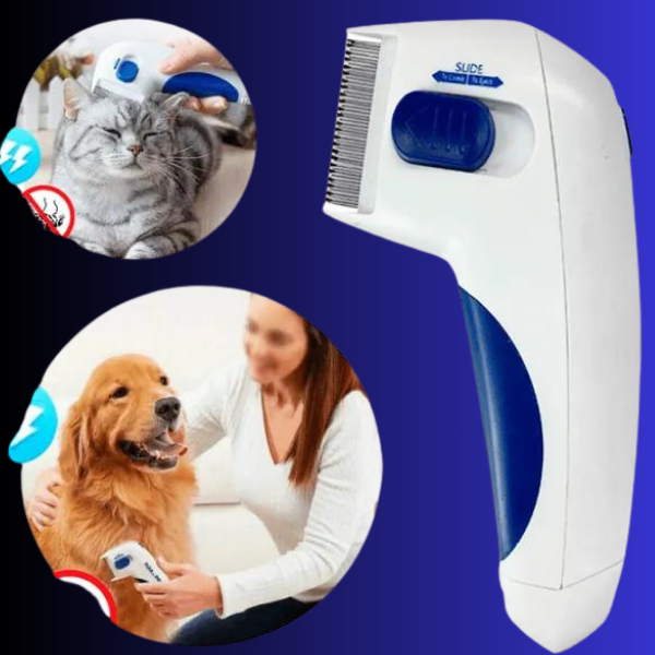 Peine Eléctrico para Perros y Gatos | Elimina Pulgas y Garrapatas FLEA DOCTOR ™