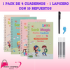 SET CUADERNO MAGICO (4 Cuadernos + Lapicero Magico) + TABLET MAGICA DE 10